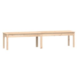 vidaXL Gartenbank 2-Sitzer 203,5x44x45 cm Massivholz Kiefer