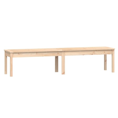 vidaXL Gartenbank 2-Sitzer 203,5x44x45 cm Massivholz Kiefer