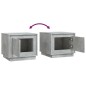 vidaXL Couchtisch Betongrau 51x50x44 cm Holzwerkstoff vidaXL Couchtisch Betongrau 51x50x44 cm Holzwerkstoff
