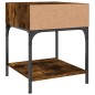 vidaXL Nachttisch Räuchereiche 40x41x50 cm Holzwerkstoff vidaXL Nachttisch Räuchereiche 40x41x50 cm Holzwerkstoff