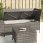 vidaXL 3-tlg. Garten-Lounge-Set mit Kissen Grau Poly Rattan vidaXL 3-tlg. Garten-Lounge-Set mit Kissen Grau Poly Rattan