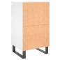 vidaXL Nachttisch Weiß 40x35x69 cm Holzwerkstoff vidaXL Nachttisch Weiß 40x35x69 cm Holzwerkstoff