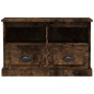 vidaXL TV-Schrank Räuchereiche 80x35x50 cm Holzwerkstoff