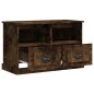vidaXL TV-Schrank Räuchereiche 80x35x50 cm Holzwerkstoff
