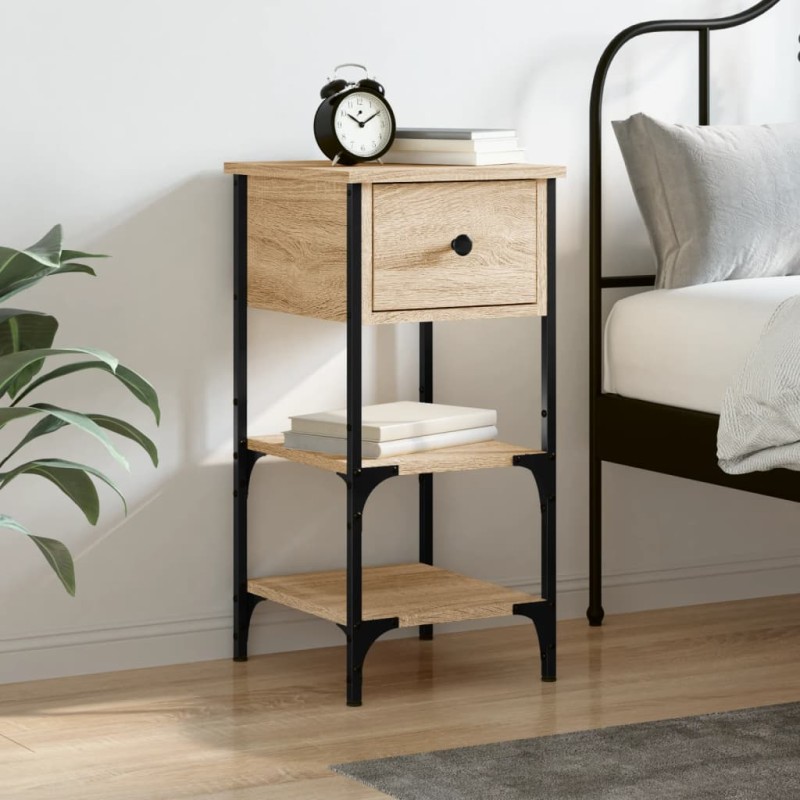 vidaXL Nachttisch Sonoma-Eiche 34x36x70 cm Holzwerkstoff vidaXL Nachttisch Sonoma-Eiche 34x36x70 cm Holzwerkstoff