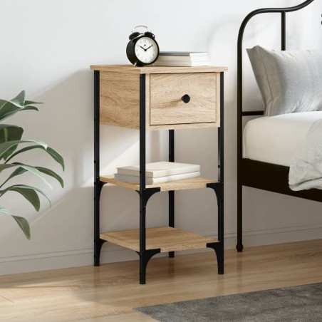 vidaXL Nachttisch Sonoma-Eiche 34x36x70 cm Holzwerkstoff