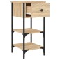 vidaXL Nachttisch Sonoma-Eiche 34x36x70 cm Holzwerkstoff vidaXL Nachttisch Sonoma-Eiche 34x36x70 cm Holzwerkstoff