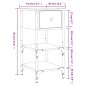 vidaXL Nachttisch Sonoma-Eiche 34x36x70 cm Holzwerkstoff vidaXL Nachttisch Sonoma-Eiche 34x36x70 cm Holzwerkstoff