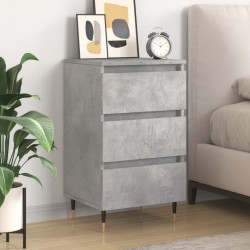 vidaXL Nachttisch Betongrau 40x35x69 cm Holzwerkstoff