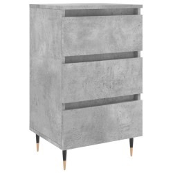 vidaXL Nachttisch Betongrau 40x35x69 cm Holzwerkstoff