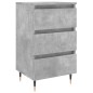 vidaXL Nachttisch Betongrau 40x35x69 cm Holzwerkstoff vidaXL Nachttisch Betongrau 40x35x69 cm Holzwerkstoff