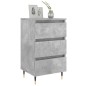 vidaXL Nachttisch Betongrau 40x35x69 cm Holzwerkstoff vidaXL Nachttisch Betongrau 40x35x69 cm Holzwerkstoff