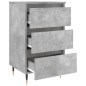 vidaXL Nachttisch Betongrau 40x35x69 cm Holzwerkstoff vidaXL Nachttisch Betongrau 40x35x69 cm Holzwerkstoff