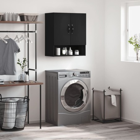 vidaXL Wandschrank Schwarz 60x31x70 cm Holzwerkstoff