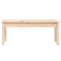 vidaXL Gartenbank 109x44x45 cm Massivholz Kiefer vidaXL Gartenbank 109x44x45 cm Massivholz Kiefer