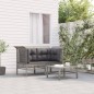 Garten-Ecksofas mit Kissen 2 Stk. Grau Poly Rattan Garten-Ecksofas mit Kissen 2 Stk. Grau Poly Rattan