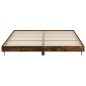 vidaXL Bettgestell Räuchereiche 200x200 cm Holzwerkstoff vidaXL Bettgestell Räuchereiche 200x200 cm Holzwerkstoff