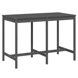 vidaXL Gartentisch Grau 159,5x82,5x110 cm Massivholz Kiefer