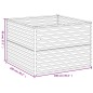 vidaXL Hochbeet 100x100x69 cm Cortenstahl vidaXL Hochbeet 100x100x69 cm Cortenstahl