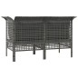 Garten-Ecksofas mit Kissen 2 Stk. Grau Poly Rattan Garten-Ecksofas mit Kissen 2 Stk. Grau Poly Rattan