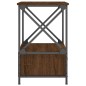 vidaXL Nachttische 2 Stk. Braun Eichen-Optik 50x41x65 cm Holzwerkstoff