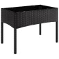 vidaXL 4-tlg. Garten-Lounge-Set mit Kissen Schwarz Poly Rattan vidaXL 4-tlg. Garten-Lounge-Set mit Kissen Schwarz Poly Rattan