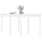 vidaXL Gartentisch Weiß 159,5x82,5x76 cm Massivholz Kiefer vidaXL Gartentisch Weiß 159,5x82,5x76 cm Massivholz Kiefer