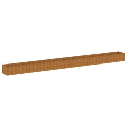 vidaXL Hochbeet 1150x100x69 cm Cortenstahl