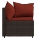 vidaXL Garten-Ecksofas mit Kissen 2 Stk. Braun Poly Rattan vidaXL Garten-Ecksofas mit Kissen 2 Stk. Braun Poly Rattan