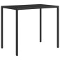 4-tlg. Garten-Lounge-Set mit Kissen Schwarz Poly Rattan 4-tlg. Garten-Lounge-Set mit Kissen Schwarz Poly Rattan
