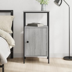 vidaXL Nachttisch Grau Sonoma-Eiche 41x31x80 cm Holzwerkstoff