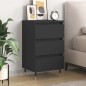 vidaXL Nachttisch Schwarz 40x35x69 cm Holzwerkstoff vidaXL Nachttisch Schwarz 40x35x69 cm Holzwerkstoff