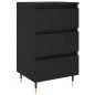 vidaXL Nachttisch Schwarz 40x35x69 cm Holzwerkstoff vidaXL Nachttisch Schwarz 40x35x69 cm Holzwerkstoff