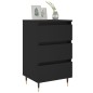 vidaXL Nachttisch Schwarz 40x35x69 cm Holzwerkstoff vidaXL Nachttisch Schwarz 40x35x69 cm Holzwerkstoff