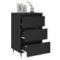 vidaXL Nachttisch Schwarz 40x35x69 cm Holzwerkstoff vidaXL Nachttisch Schwarz 40x35x69 cm Holzwerkstoff