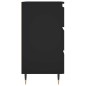 vidaXL Nachttisch Schwarz 40x35x69 cm Holzwerkstoff vidaXL Nachttisch Schwarz 40x35x69 cm Holzwerkstoff