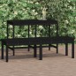 vidaXL Gartenbank 2-Sitzer Schwarz 159,5x44x45 cm Massivholz Kiefer vidaXL Gartenbank 2-Sitzer Schwarz 159,5x44x45 cm Massivholz Kiefer