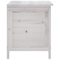vidaXL Gartentruhe Weiß 50x49x56,5 cm Massivholz Tanne vidaXL Gartentruhe Weiß 50x49x56,5 cm Massivholz Tanne
