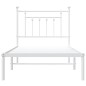 vidaXL Bettgestell mit Kopfteil Metall Weiß 90x190 cm vidaXL Bettgestell mit Kopfteil Metall Weiß 90x190 cm