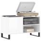 vidaXL Plattenschrank Hochglanz-Weiß 85x38x48 cm Holzwerkstoff vidaXL Plattenschrank Hochglanz-Weiß 85x38x48 cm Holzwerkstoff
