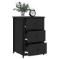 vidaXL Nachttische 2 Stk. Schwarz 40x36x60 cm Holzwerkstoff vidaXL Nachttische 2 Stk. Schwarz 40x36x60 cm Holzwerkstoff