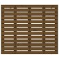 vidaXL Wand-Kopfteil Honigbraun 146x3x91,5 cm Massivholz Kiefer