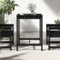 vidaXL Gartentisch Schwarz 82,5x82,5x110 cm Massivholz Kiefer vidaXL Gartentisch Schwarz 82,5x82,5x110 cm Massivholz Kiefer