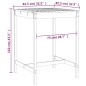 vidaXL Gartentisch Schwarz 82,5x82,5x110 cm Massivholz Kiefer vidaXL Gartentisch Schwarz 82,5x82,5x110 cm Massivholz Kiefer