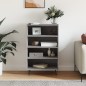 vidaXL Highboard Grau Sonoma 57x35x90 cm Holzwerkstoff vidaXL Highboard Grau Sonoma 57x35x90 cm Holzwerkstoff