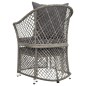 2-tlg. Garten-Lounge-Set mit Kissen Grau Poly Rattan 2-tlg. Garten-Lounge-Set mit Kissen Grau Poly Rattan