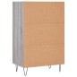 vidaXL Highboard Grau Sonoma 57x35x90 cm Holzwerkstoff vidaXL Highboard Grau Sonoma 57x35x90 cm Holzwerkstoff