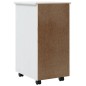vidaXL Rollschrank mit Schubladen MOSS Weiß Massivholz Kiefer vidaXL Rollschrank mit Schubladen MOSS Weiß Massivholz Kiefer