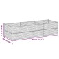 vidaXL Hochbeet 290x100x69 cm Cortenstahl vidaXL Hochbeet 290x100x69 cm Cortenstahl