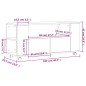 vidaXL TV-Schrank Grau Sonoma 102x34,5x43 cm Holzwerkstoff vidaXL TV-Schrank Grau Sonoma 102x34,5x43 cm Holzwerkstoff